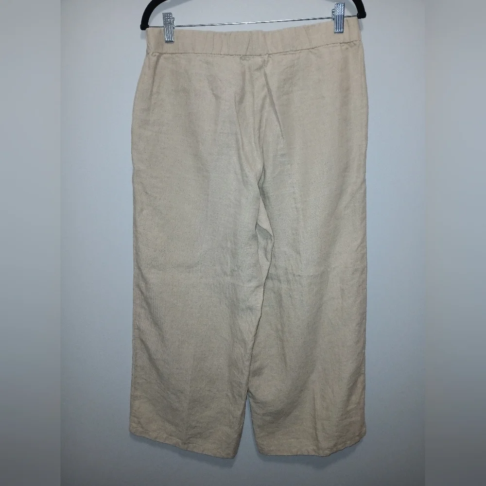 J. Jill Love Linen Pants Women Small Minimalist Granola Girl Office Wear - Picture 2 of 9